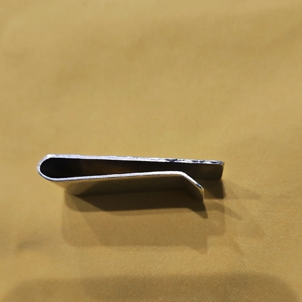 Silver or Silver Like (Unmarked) Vintage Textured Money Clip